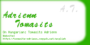 adrienn tomasits business card